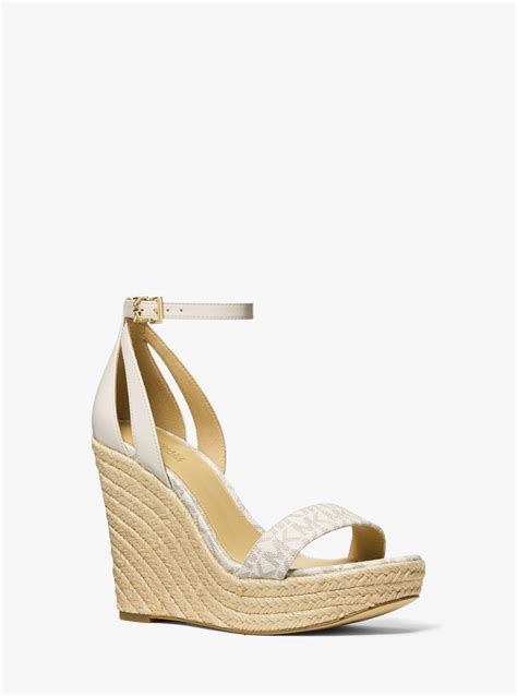 michael michael kors kimberly logo and leather sandal|Michael Michael Kors Women's Kimberly Ankle.